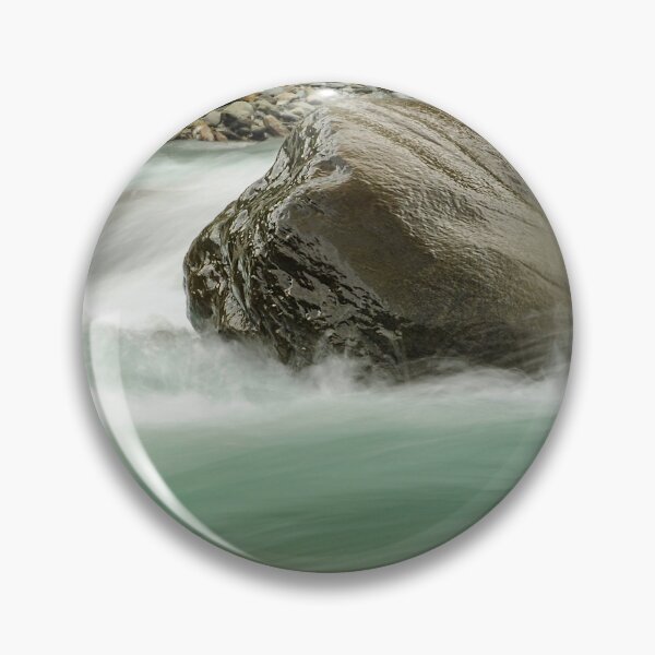 Item preview, Stone in the mountain stream as a rock in the surf designed and sold by Eckart Mayer Photography.