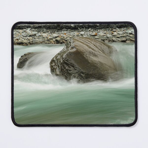 Item preview, Stone in the mountain stream as a rock in the surf designed and sold by Eckart Mayer Photography.
