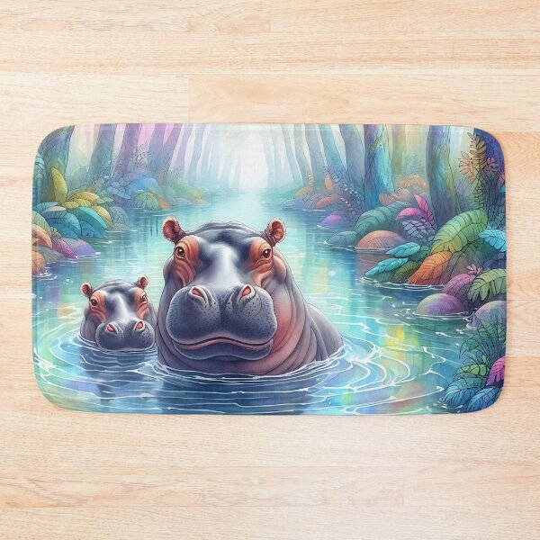 Item preview, Hippo Art #27 | Hippo Lovers designed and sold by ksgraphics222.