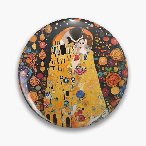Item preview, The lovers Kiss painting inspired by Gustav Klimt designed and sold by Vintage Designs +.