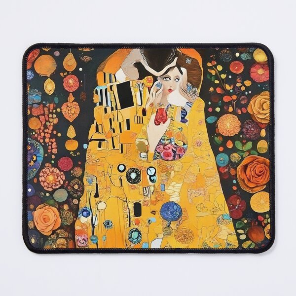 Item preview, The lovers Kiss painting inspired by Gustav Klimt designed and sold by Vintage Designs +.