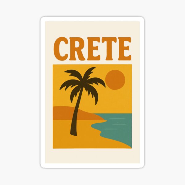 Item preview, Crete Palm Glow – Vintage Island Minimalism designed and sold by ALITOPRINCE.