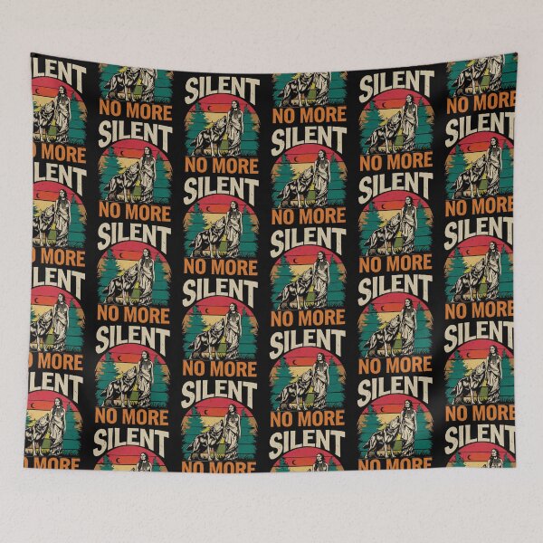 Item preview, Silent No More Wolf and Native Woman designed and sold by Taans-Creation.