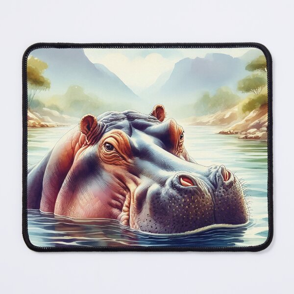 Item preview, Hippo Art #28 | Hippo Lovers designed and sold by ksgraphics222.