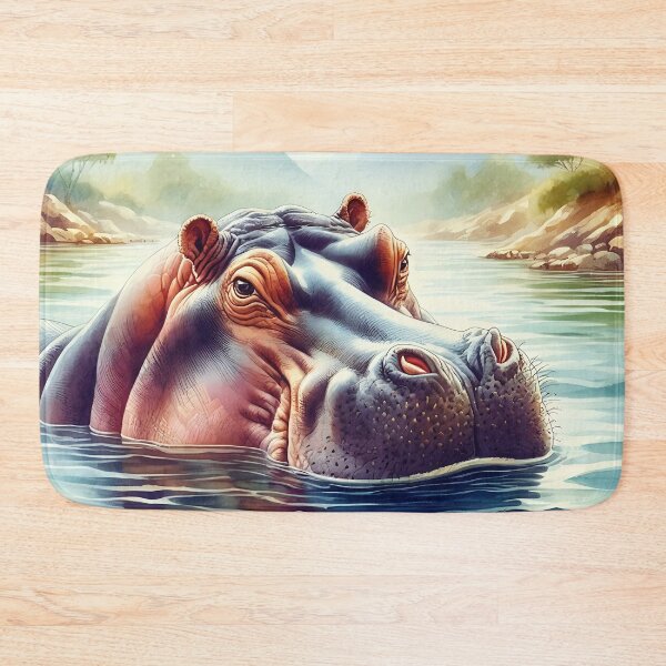 Item preview, Hippo Art #28 | Hippo Lovers designed and sold by ksgraphics222.