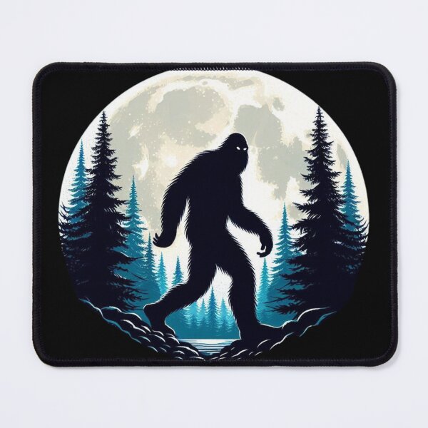 Item preview, Bigfoot Silhouette Moonlit Lake designed and sold by PrometheanAppCo.
