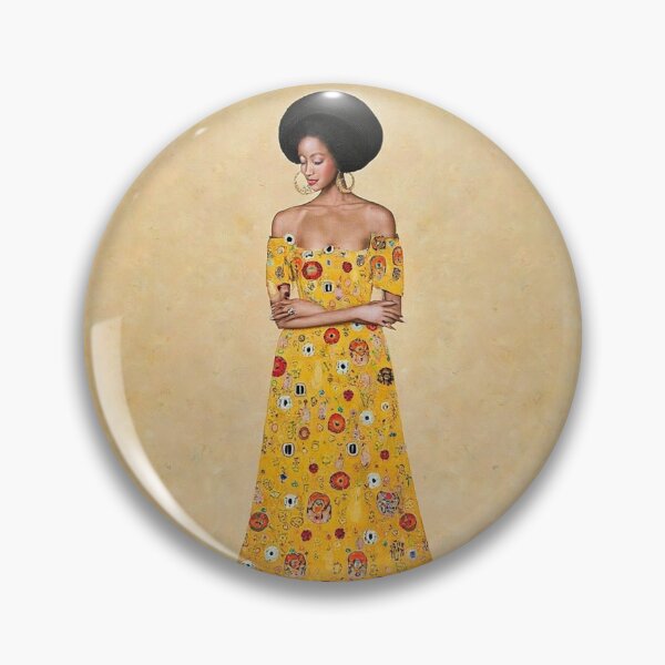 Item preview, African Woman painting inspired by Gustav Klimt designed and sold by Vintage Designs +.