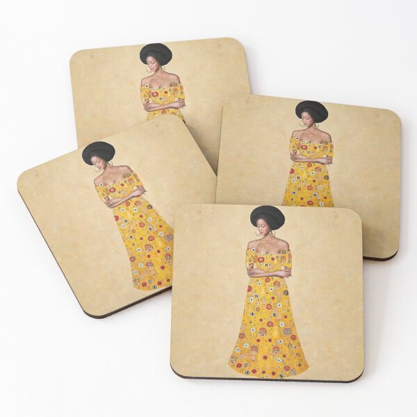 Item preview, African Woman painting inspired by Gustav Klimt designed and sold by Vintage Designs +.