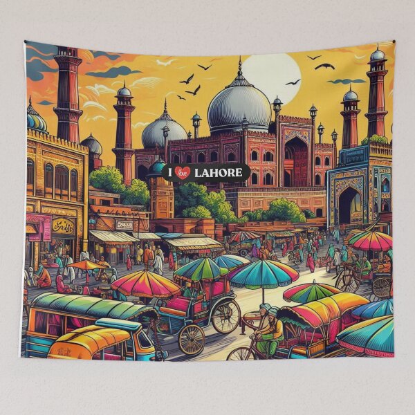 Item preview, Lahore City Pakistan AI Art – Perfect for Vacation Lovers, Culture Explorers & Urban Travel Accessories designed and sold by knalpot-design.