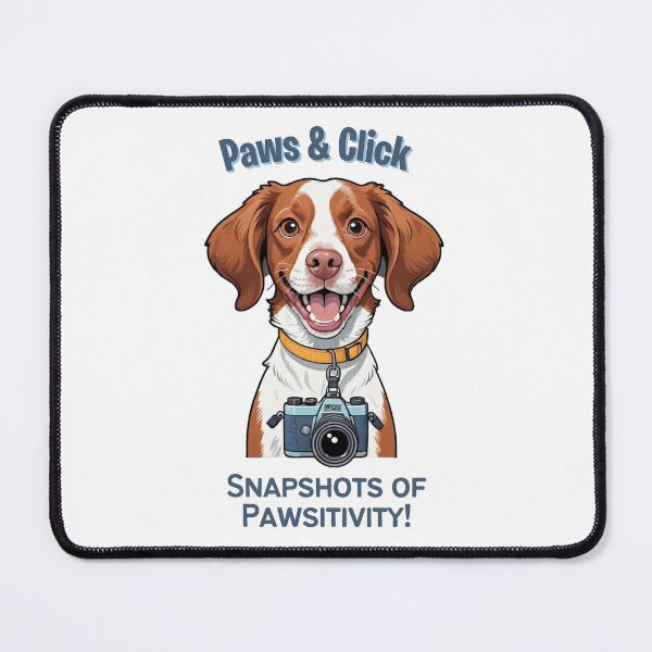Item preview, Funny Brittany Spaniel Portrait - Comic Photographer Gift - Goofy Dog & Cat Owner Gifts – Humor Pet Lover Design designed and sold by KoraTalks.