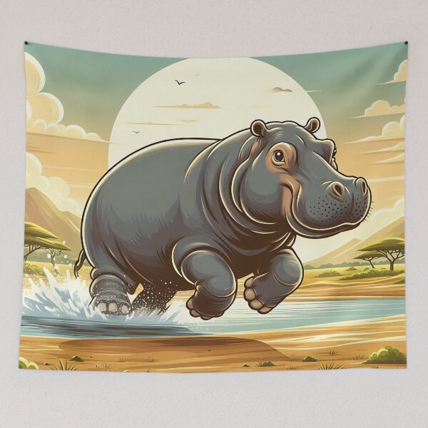 Item preview, Hippo Art #29 | Hippo Lovers designed and sold by ksgraphics222.