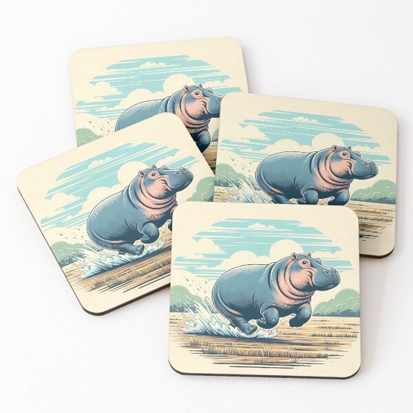 Item preview, Hippo Art #30 | Hippo Lovers designed and sold by ksgraphics222.