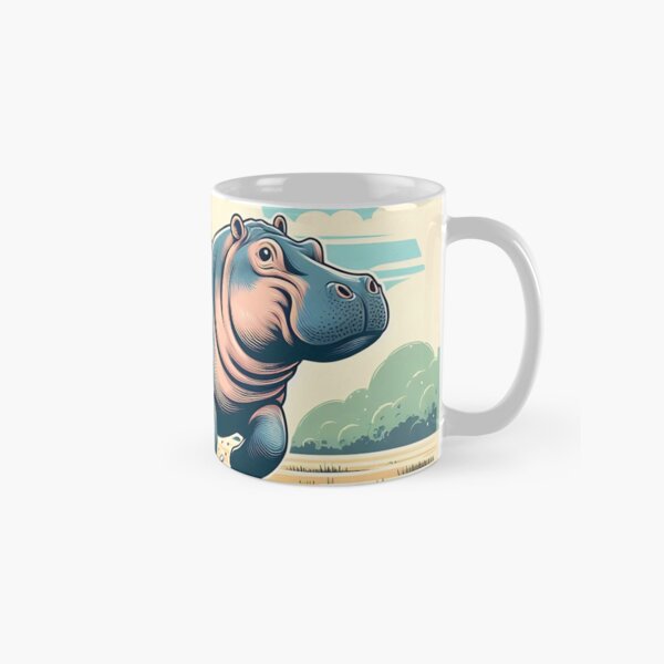 Aperçu de l'œuvre Hippo Art #30 | Amateurs d'hippopotames créée et vendue par ksgraphics222.