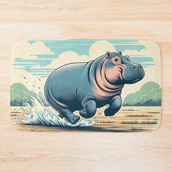 Item preview, Hippo Art #30 | Hippo Lovers designed and sold by ksgraphics222.