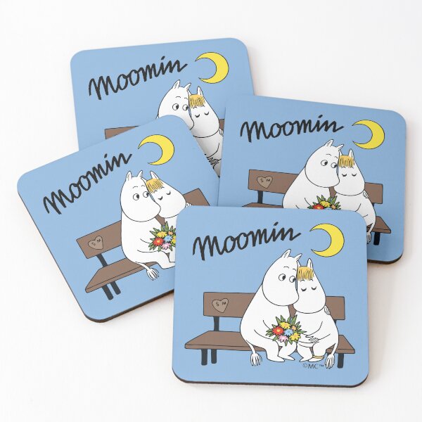 Item preview, Moomin Moomintroll Snorkmaiden On Bench designed and sold by MoominStore.