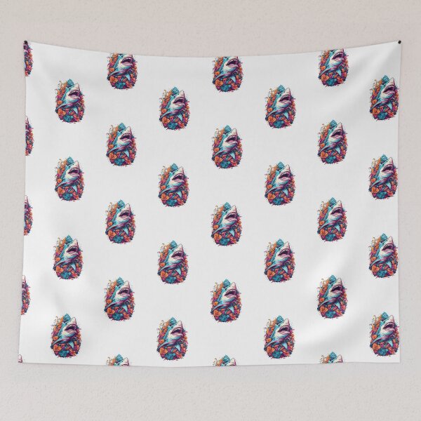 Item preview, Floral Fury Shark designed and sold by DarylWelsh2024.