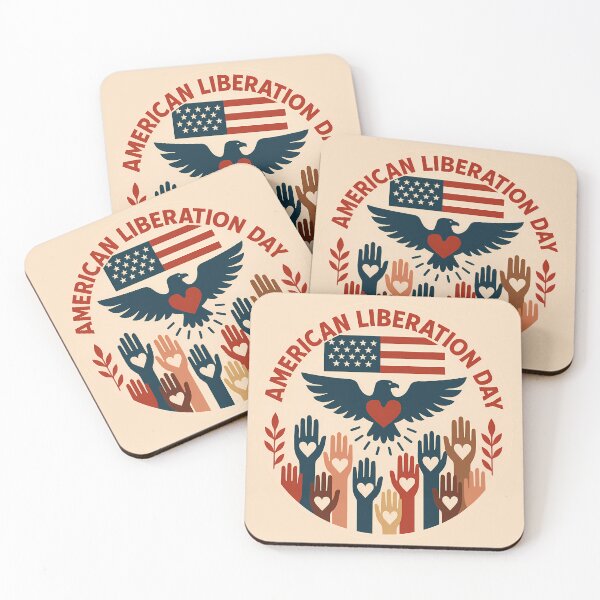 Item preview, American Liberation Day One Nation, Many Hands designed and sold by MiniindY Pop.