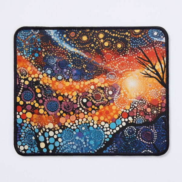Item preview, Aboriginal Inspired Dot Art - The Beauty of the Sunset Haze designed and sold by GrinGalore.