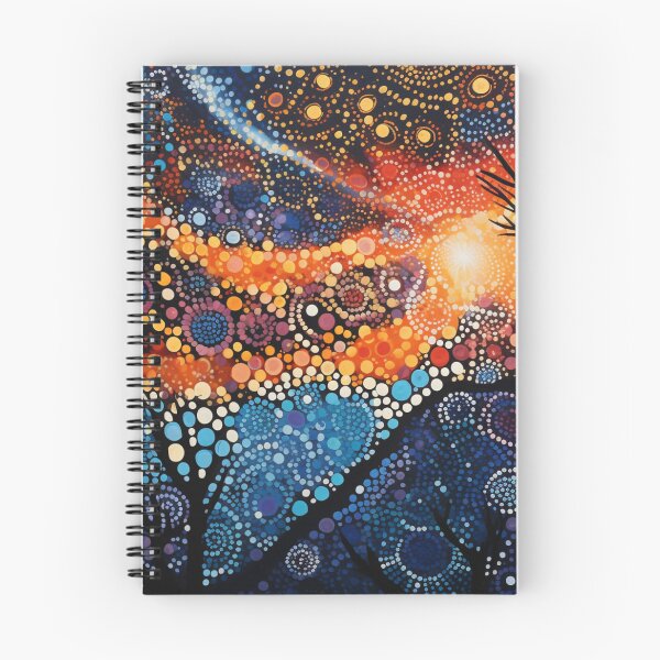 Item preview, Aboriginal Inspired Dot Art - The Beauty of the Sunset Haze designed and sold by GrinGalore.