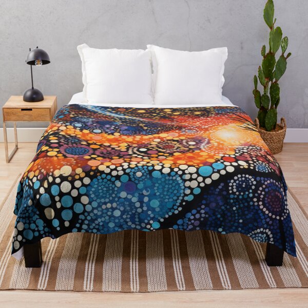 Item preview, Aboriginal Inspired Dot Art - The Beauty of the Sunset Haze designed and sold by GrinGalore.