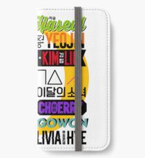 LOONA Schriftart Collage 2 iPhone Flip-Case/Hülle/Klebefolie