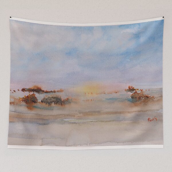 Item preview, Mangrove Beach Misty Morning - Watercolour designed and sold by Paul Gilbert.