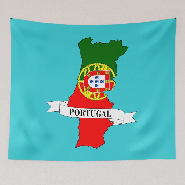 Item preview, portugal flag map designed and sold by visual adventures.