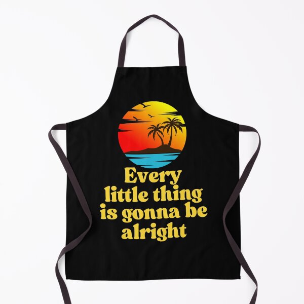 Item preview, Every Little Thing Is Gonna Be Alright – Retro Sunset Lyric Design designed and sold by MorningT.