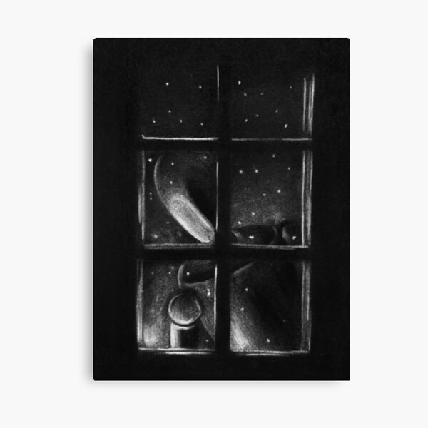 VISITOR IN THE NIGHT Mannequin Canvas Print