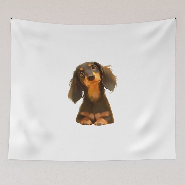Item preview, Long-Haired Dachshund puppy designed and sold by SMARTKIT  DESIGNAGENCY.