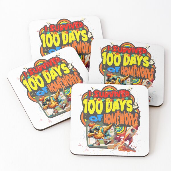 Item preview, I survived 100 Days Of Homeworks : Chicken designed and sold by Eksama Design.