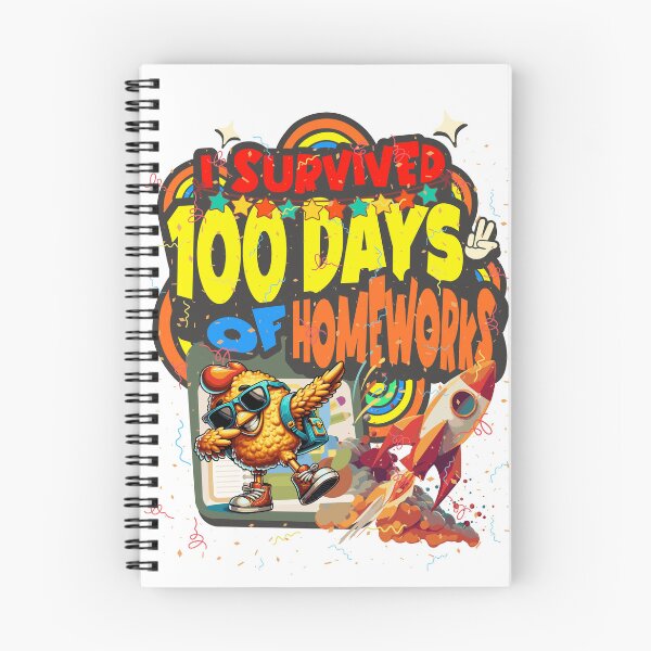 Item preview, I survived 100 Days Of Homeworks : Chicken designed and sold by Eksama Design.