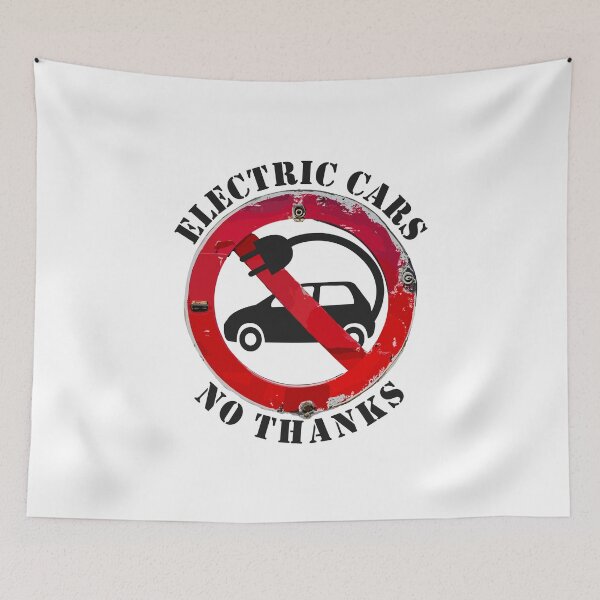 Item preview, Electric Cars No Thanks Energy Statement designed and sold by HandicraftArt.