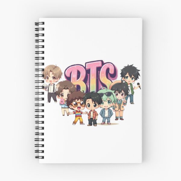 Item preview, BTS Dynamite Era Chibi Members – Retro Kpop Group designed and sold by LumiAnCreations.