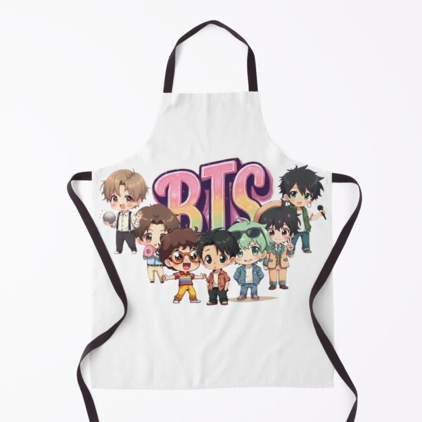 Item preview, BTS Dynamite Era Chibi Members – Retro Kpop Group designed and sold by LumiAnCreations.
