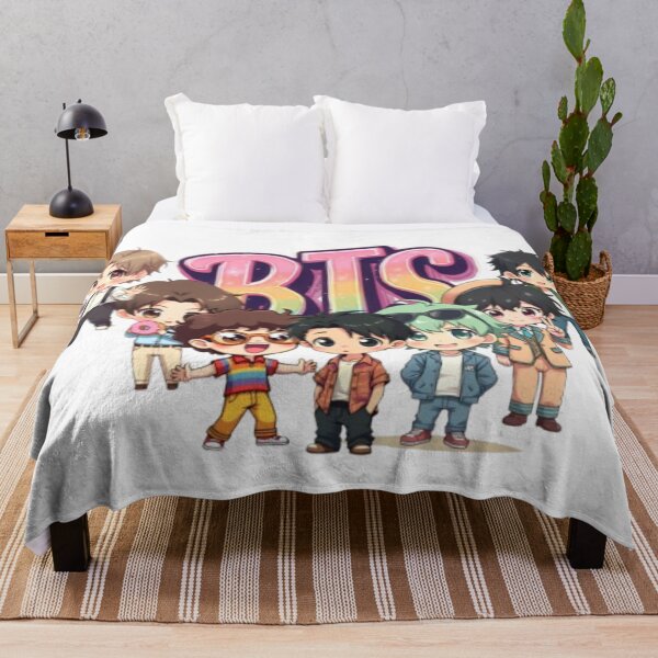 Item preview, BTS Dynamite Era Chibi Members – Retro Kpop Group designed and sold by LumiAnCreations.