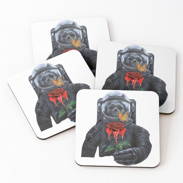 Item preview, Cosmic Love – Astronaut Holding a Rose in Space | Dark Aesthetic designed and sold by MOTAS Graphics .