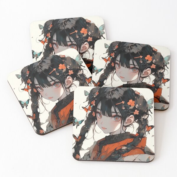 Item preview, Soft Orange Nature Anime Girl designed and sold by bubblegoth.