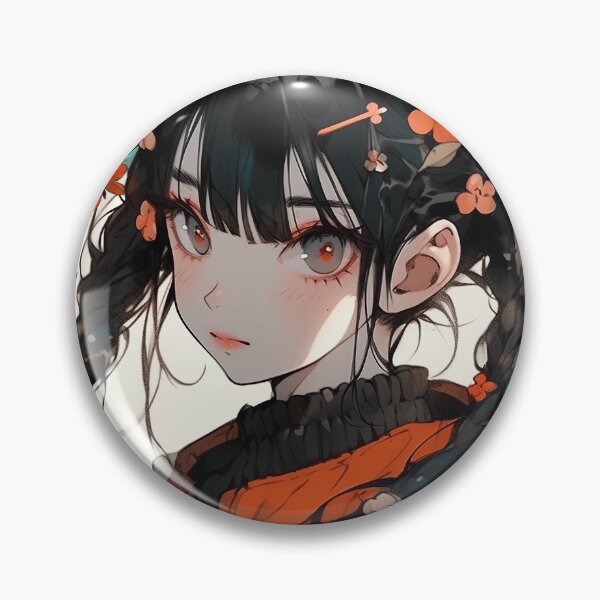 Item preview, Soft Orange Nature Anime Girl designed and sold by bubblegoth.