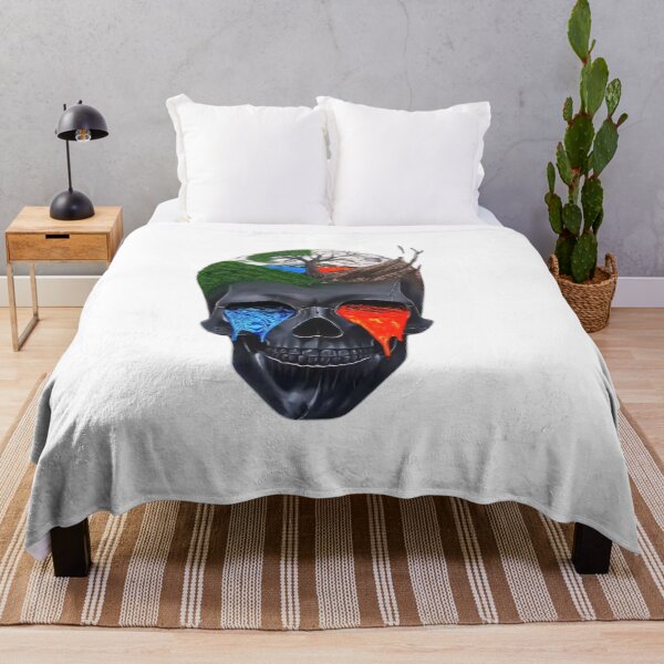 Item preview, Planet Skull – Earth Melting with Lava & Water | Environmental Warning Art designed and sold by MOTAS FASHION .