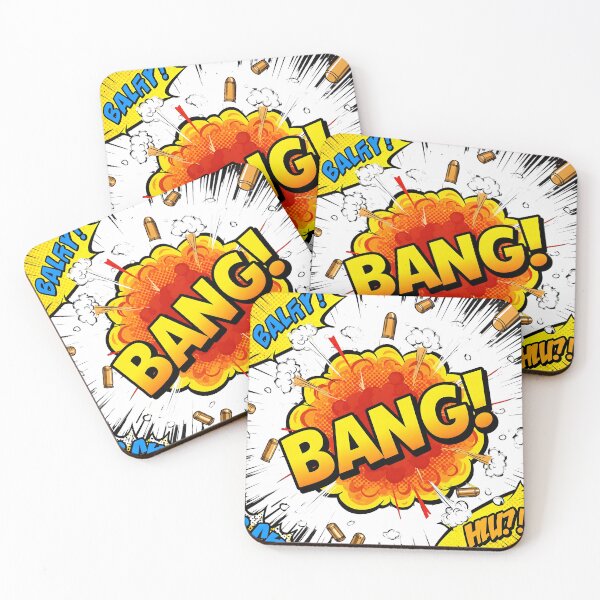 Item preview, Bold Cartoon "BANG!" Impact Sound T-Shirt designed and sold by Ink & Quip.