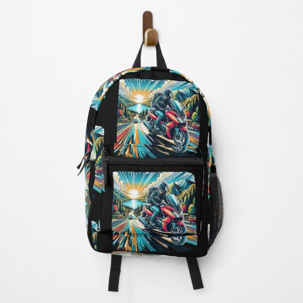 Item preview, Fun Touring Trip on Matic Motorbike AI Art – Perfect for Riders, Adventure Seekers & Motorbike Travel Accessories designed and sold by knalpot-design.