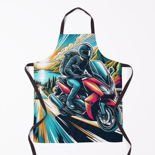 Item preview, Fun Touring Trip on Matic Motorbike AI Art – Perfect for Riders, Adventure Seekers & Motorbike Travel Accessories designed and sold by knalpot-design.