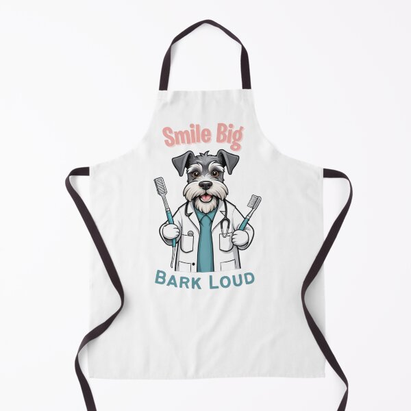 Item preview, Funny Schnauzer Dog Dentist Cartoon Design – Cute Pet and Owner Artwork – Dentist Gift – Humorous Pet Parent Gifts designed and sold by KoraTalks.