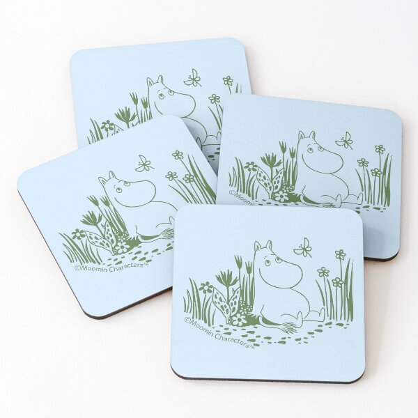 Item preview, Moomin Moomintroll Relaxing In The Garden designed and sold by MoominStore.