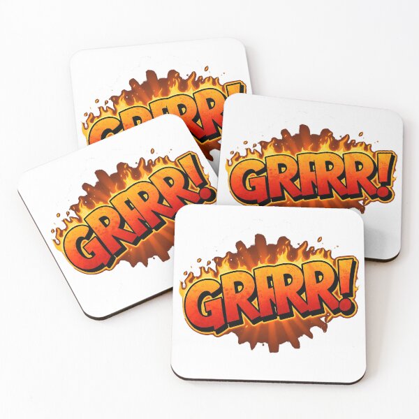 Item preview, GRRR! Cartoon Angry Growl Graphic Tee designed and sold by Ink & Quip.
