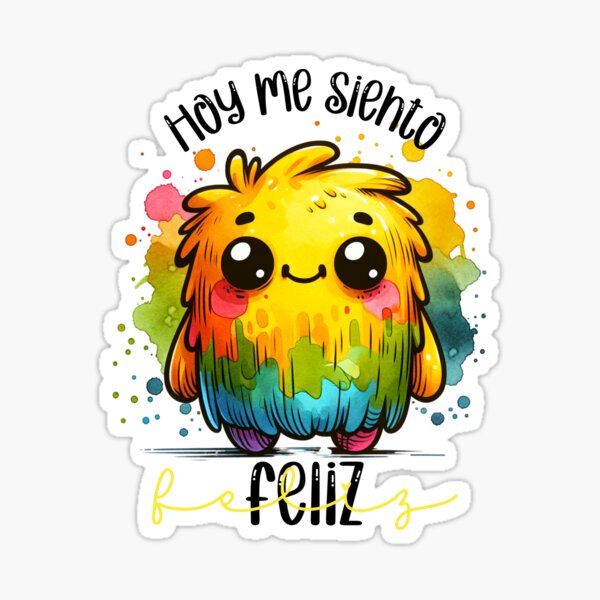 Item preview, Hoy Me Siento Feliz – Cute Colorful Monster in Spanish designed and sold by Teacher2Nerds.