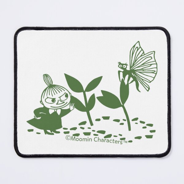 Artikelvorschau, Mumins Little My Naturszene Grüner Druck entworfen und verkauft von MoominStore.
