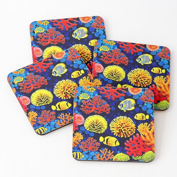 Item preview, Underwater Reef Life Bright Design designed and sold by Health And Fitness Posts e-Store.