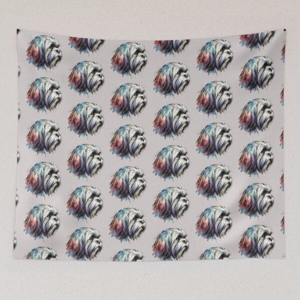 Item preview, Colorful dog. Dog breed. Lowchen. Shih tzu. designed and sold by MagelliShop.